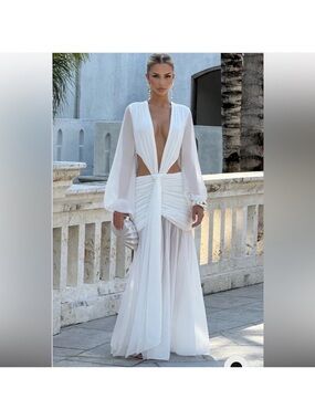 BABYBOO ANDRINA MAXI DRESS - IVORY